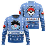 Hooktab Pokemon Gen 3 Clamperl Ugly Christmas Sweater