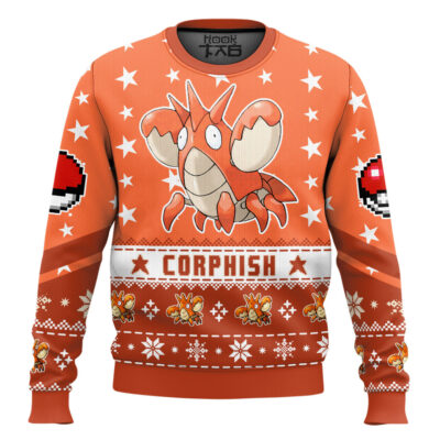 Hooktab Pokemon Gen 3 Corphish Ugly Christmas Sweater