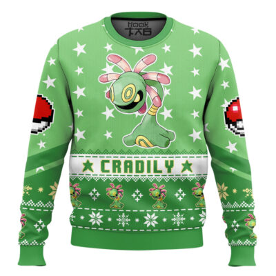 Hooktab Pokemon Gen 3 Cradily Ugly Christmas Sweater