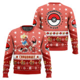 Hooktab Pokemon Gen 3 Crawdaunt Ugly Christmas Sweater