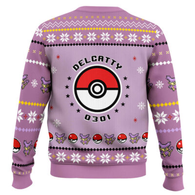 Hooktab Pokemon Gen 3 Delcatty Ugly Christmas Sweater