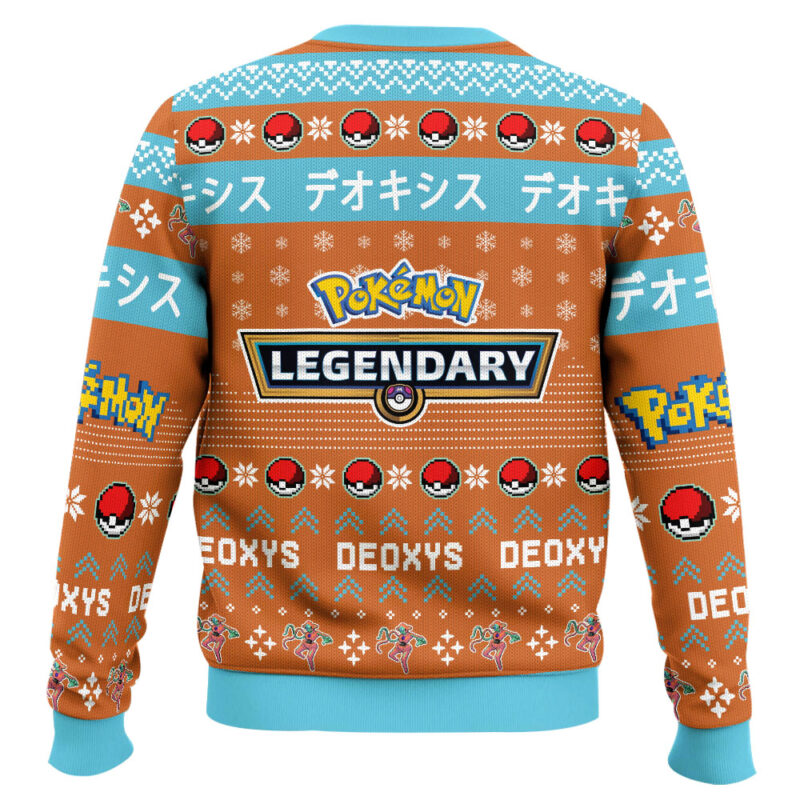Hooktab Pokemon Gen 3 Deoxys Ugly Christmas Sweater Hooktab Pokemon Gen 3 Deoxys Ugly Christmas Sweater