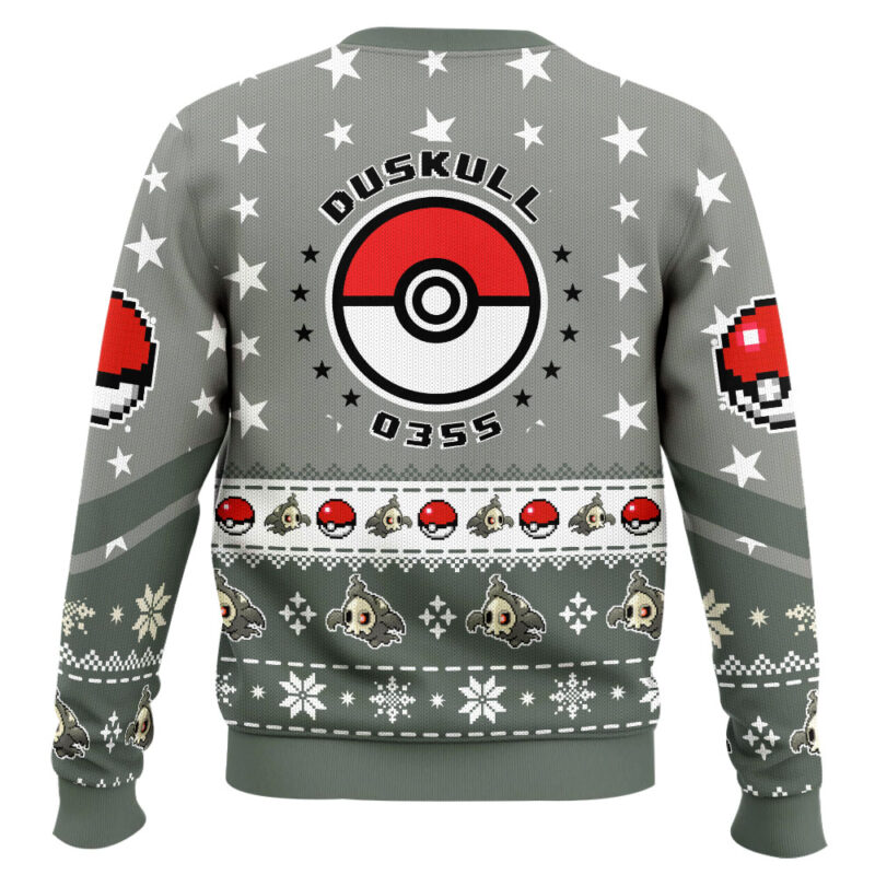 Hooktab Pokemon Gen 3 Duskull Ugly Christmas Sweater Hooktab Pokemon Gen 3 Duskull Ugly Christmas Sweater