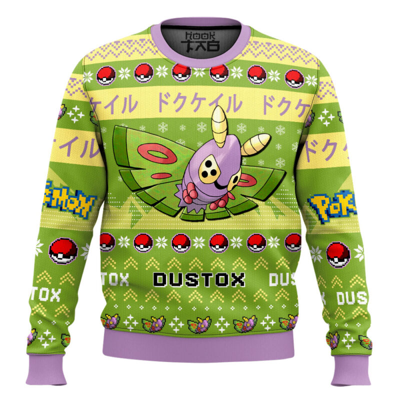 Hooktab Pokemon Gen 3 Dustox Ugly Christmas Sweater
