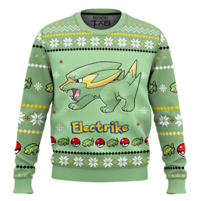 Hooktab Pokemon Gen 3 Electrike Ugly Christmas Sweater