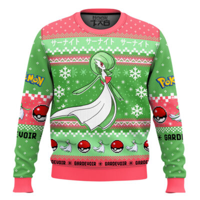 Hooktab Pokemon Gen 3 Gardevoir Ugly Christmas Sweater