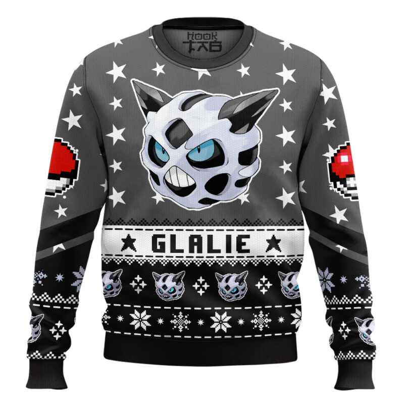 Hooktab Pokemon Gen 3 Glalie Ugly Christmas Sweater