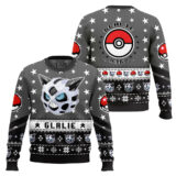 Hooktab Pokemon Gen 3 Glalie Ugly Christmas Sweater