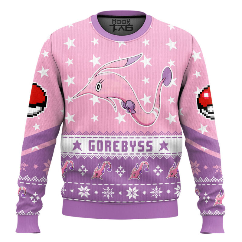 Hooktab Pokemon Gen 3 Gorebyss Ugly Christmas Sweater