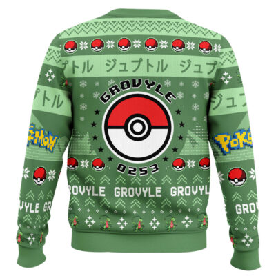 Hooktab Pokemon Gen 3 Grovyle Ugly Christmas Sweater