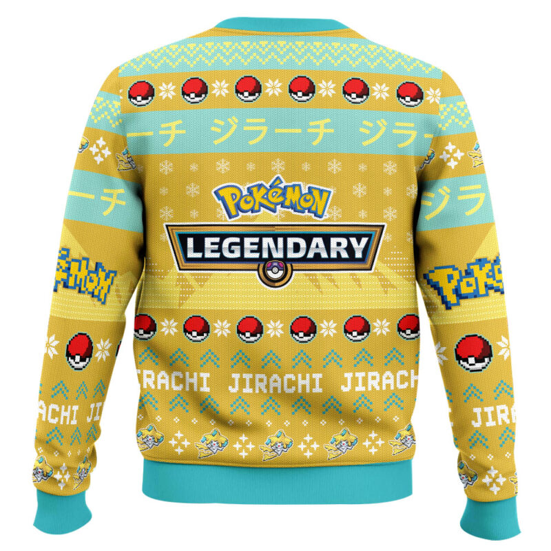 Hooktab Pokemon Gen 3 Jirachi Ugly Christmas Sweater Hooktab Pokemon Gen 3 Jirachi Ugly Christmas Sweater