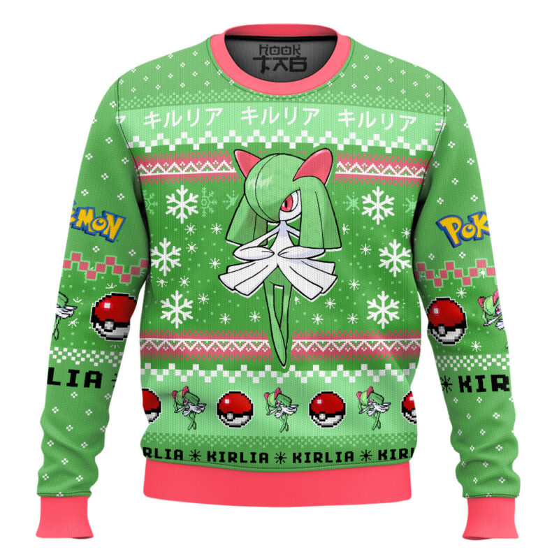 Hooktab Pokemon Gen 3 Kirlia Ugly Christmas Sweater