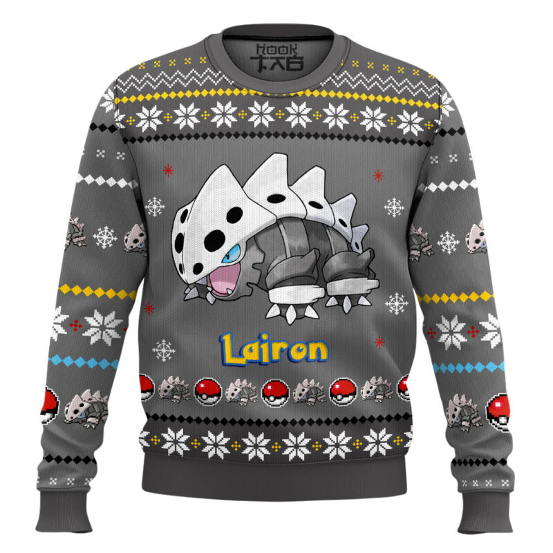 Hooktab Pokemon Gen 3 Lairon Ugly Christmas Sweater
