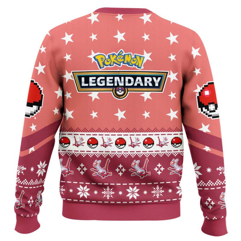Hooktab Pokemon Gen 3 Latias Ugly Christmas Sweater Hooktab Pokemon Gen 3 Latias Ugly Christmas Sweater