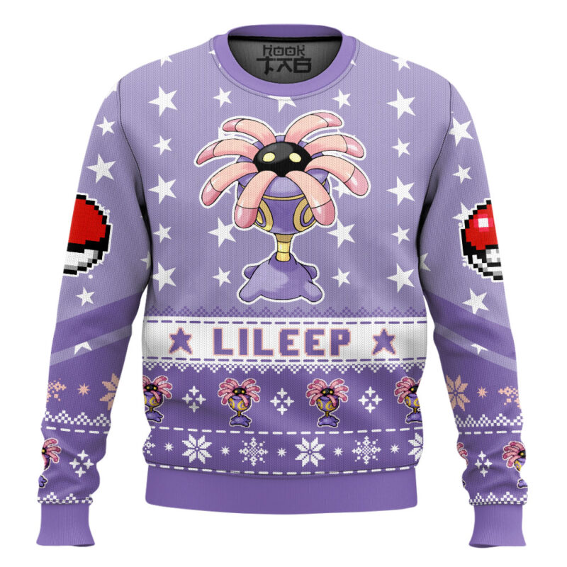Hooktab Pokemon Gen 3 Lileep Ugly Christmas Sweater