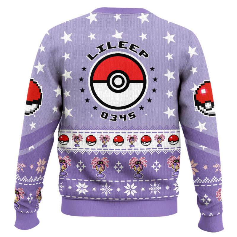 Hooktab Pokemon Gen 3 Lileep Ugly Christmas Sweater Hooktab Pokemon Gen 3 Lileep Ugly Christmas Sweater