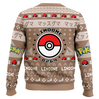 Hooktab Pokemon Gen 3 Linoone Ugly Christmas Sweater