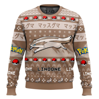 Hooktab Pokemon Gen 3 Linoone Ugly Christmas Sweater