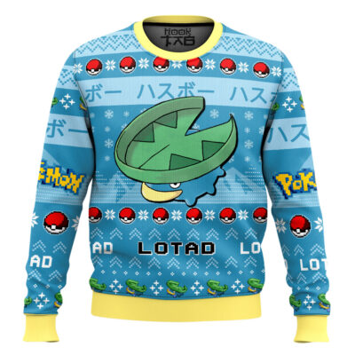 Hooktab Pokemon Gen 3 Lotad Ugly Christmas Sweater