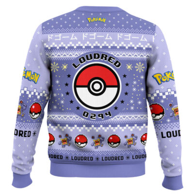 Hooktab Pokemon Gen 3 Loudred Ugly Christmas Sweater