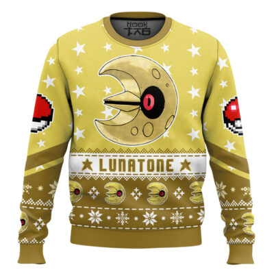 Hooktab Pokemon Gen 3 Lunatone Ugly Christmas Sweater