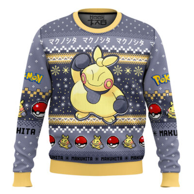 Hooktab Pokemon Gen 3 Makuhita Ugly Christmas Sweater