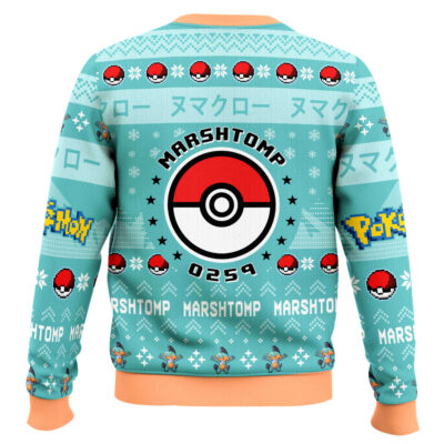 Hooktab Pokemon Gen 3 Marshtomp Ugly Christmas Sweater