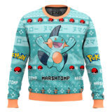 Hooktab Pokemon Gen 3 Marshtomp Ugly Christmas Sweater