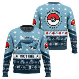 Hooktab Pokemon Gen 3 Metang Ugly Christmas Sweater