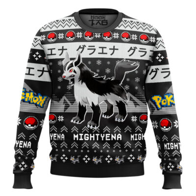 Hooktab Pokemon Gen 3 Mightyena Ugly Christmas Sweater