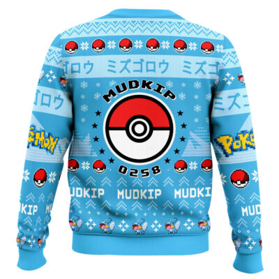 Hooktab Pokemon Gen 3 Mudkip Ugly Christmas Sweater