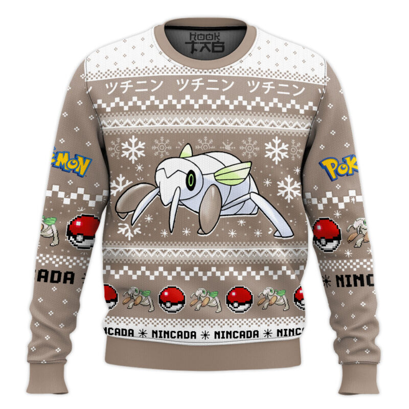 Hooktab Pokemon Gen 3 Nincada Ugly Christmas Sweater