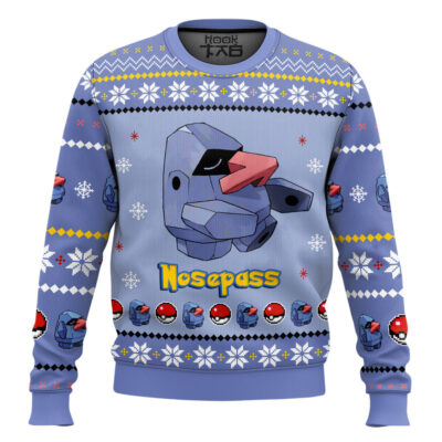 Hooktab Pokemon Gen 3 Nosepass Ugly Christmas Sweater
