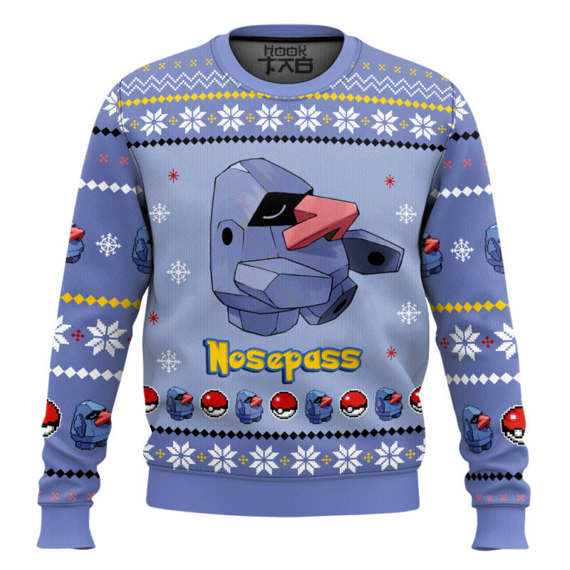 Hooktab Pokemon Gen 3 Nosepass Ugly Christmas Sweater