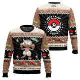 Hooktab Pokemon Gen 3 Nuzleaf Ugly Christmas Sweater