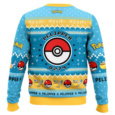 Hooktab Pokemon Gen 3 Pelipper Ugly Christmas Sweater