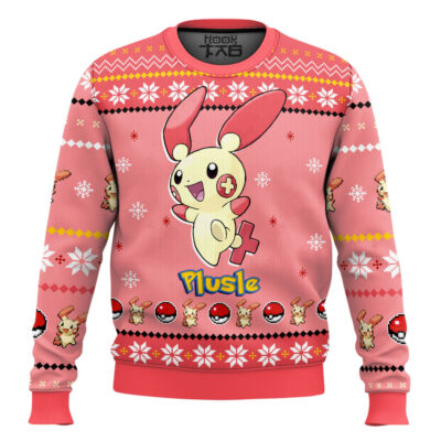Hooktab Pokemon Gen 3 Plusle Ugly Christmas Sweater