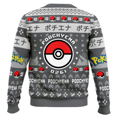 Hooktab Pokemon Gen 3 Poochyena Ugly Christmas Sweater