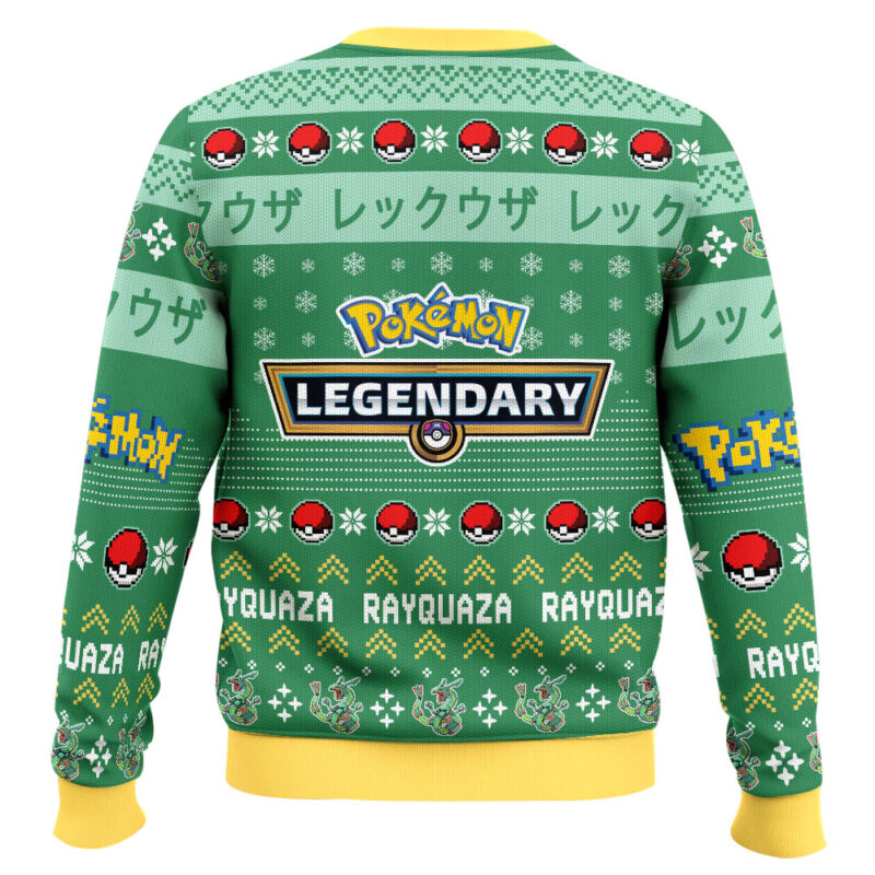 Hooktab Pokemon Gen 3 Rayquaza Ugly Christmas Sweater Hooktab Pokemon Gen 3 Rayquaza Ugly Christmas Sweater