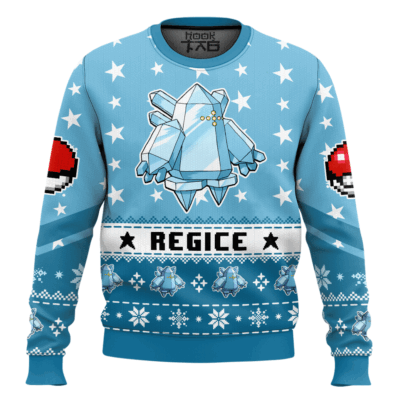 Hooktab Pokemon Gen 3 Regice Ugly Christmas Sweater