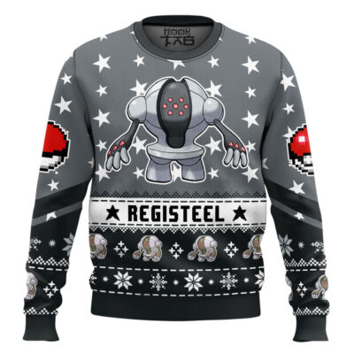 Hooktab Pokemon Gen 3 Registeel Ugly Christmas Sweater