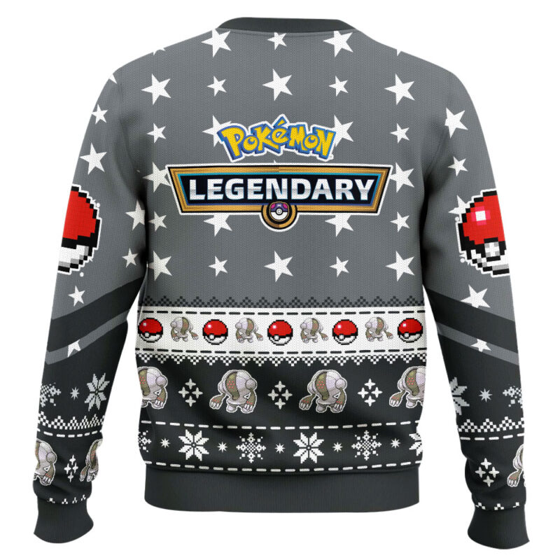 Hooktab Pokemon Gen 3 Registeel Ugly Christmas Sweater Hooktab Pokemon Gen 3 Registeel Ugly Christmas Sweater