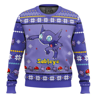 Hooktab Pokemon Gen 3 Sableye Ugly Christmas Sweater