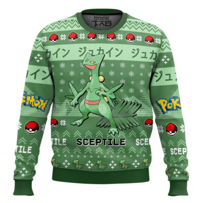 Hooktab Pokemon Gen 3 Sceptile Ugly Christmas Sweater