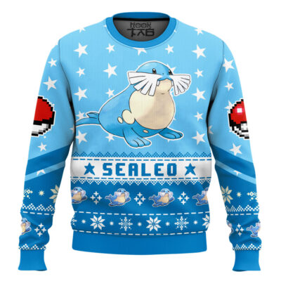 Hooktab Pokemon Gen 3 Sealeo Ugly Christmas Sweater