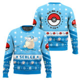 Hooktab Pokemon Gen 3 Sealeo Ugly Christmas Sweater