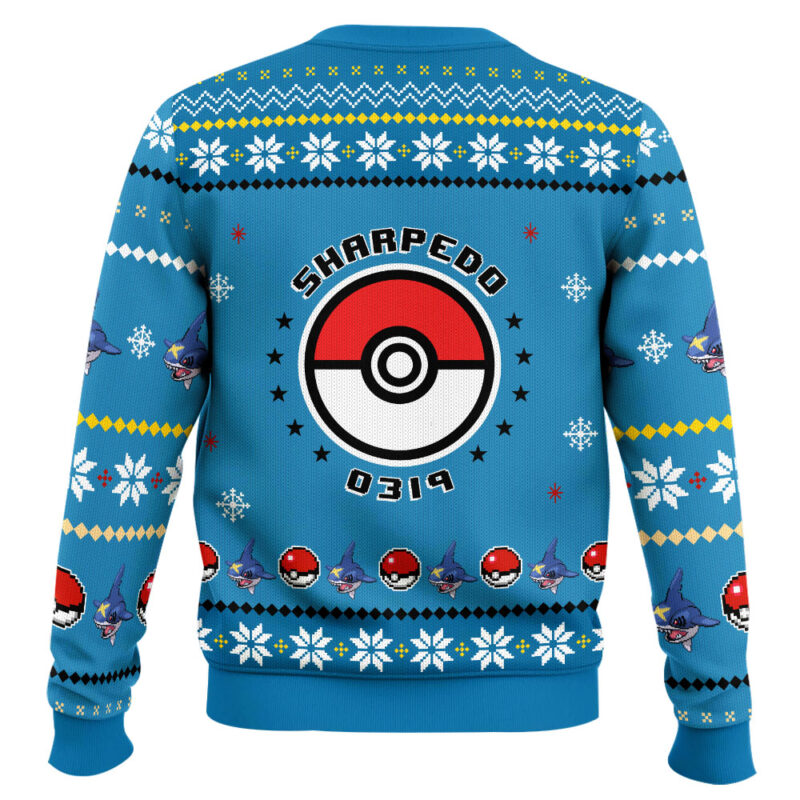 Hooktab Pokemon Gen 3 Sharpedo Ugly Christmas Sweater Hooktab Pokemon Gen 3 Sharpedo Ugly Christmas Sweater