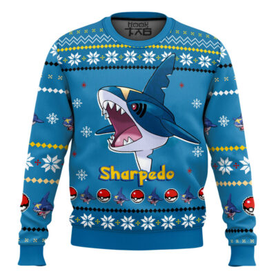 Hooktab Pokemon Gen 3 Sharpedo Ugly Christmas Sweater
