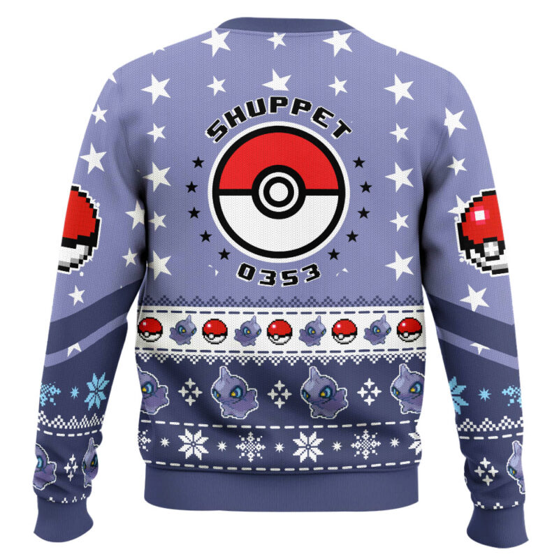Hooktab Pokemon Gen 3 Shuppet Ugly Christmas Sweater Hooktab Pokemon Gen 3 Shuppet Ugly Christmas Sweater