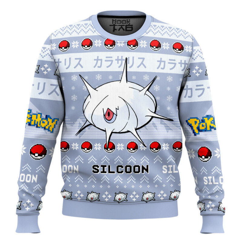 Hooktab Pokemon Gen 3 Silcoon Ugly Christmas Sweater